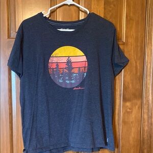 Eddie Bauer Navy Graphic Tee - Short Sleeve